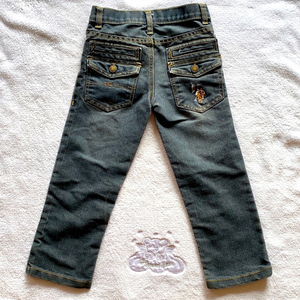 🌟5/$15 Boys- EUC US POLO ASSN Distressed Jeans size 4